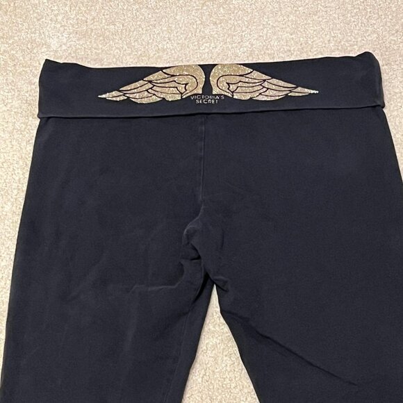 COPY - Victoria's Secret - Women's Fold Over Yoga Pants with VS Angel Wings - S… - Picture 2 of 5